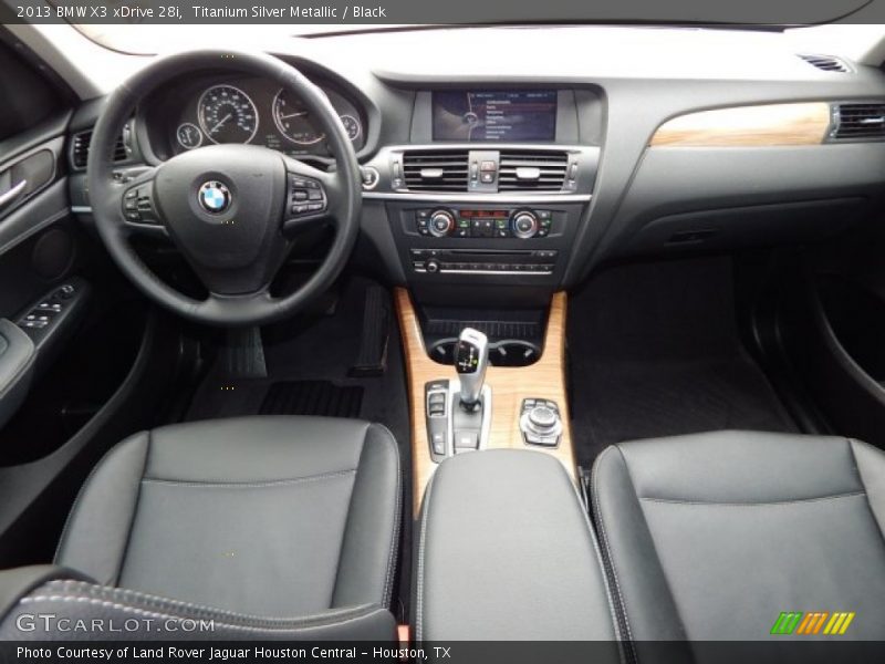 Titanium Silver Metallic / Black 2013 BMW X3 xDrive 28i