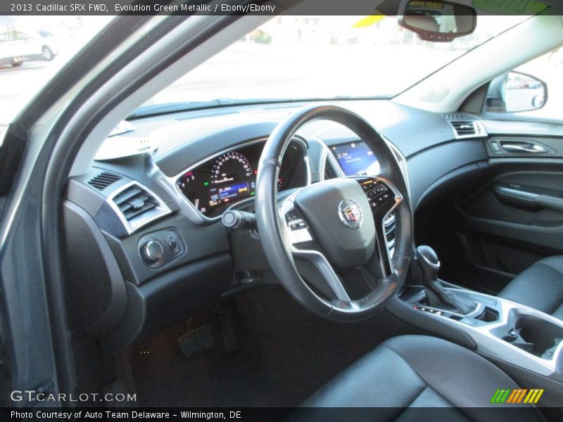 Evolution Green Metallic / Ebony/Ebony 2013 Cadillac SRX FWD