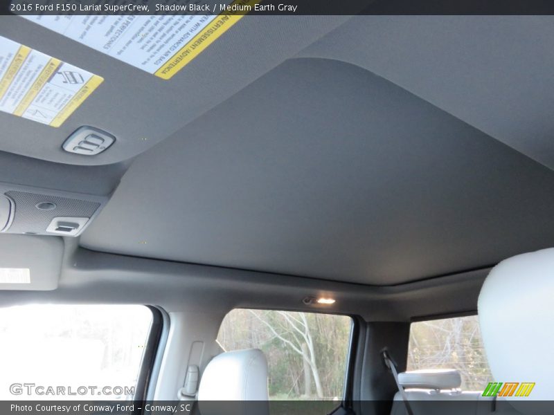 Shadow Black / Medium Earth Gray 2016 Ford F150 Lariat SuperCrew