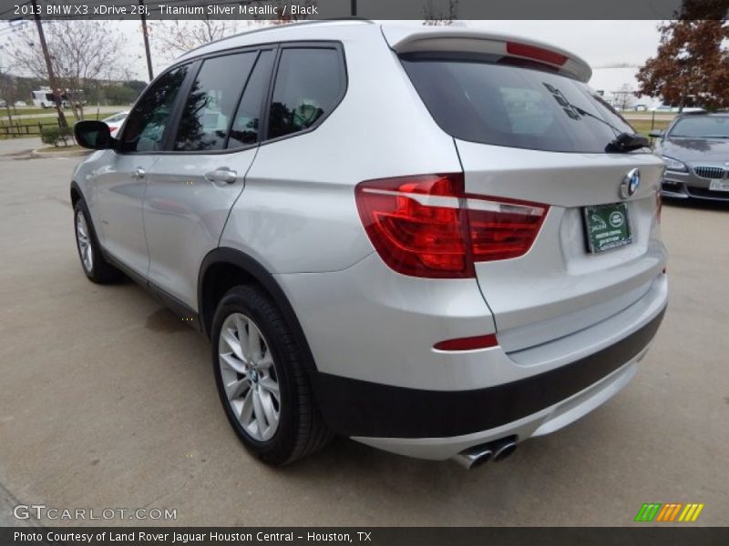 Titanium Silver Metallic / Black 2013 BMW X3 xDrive 28i