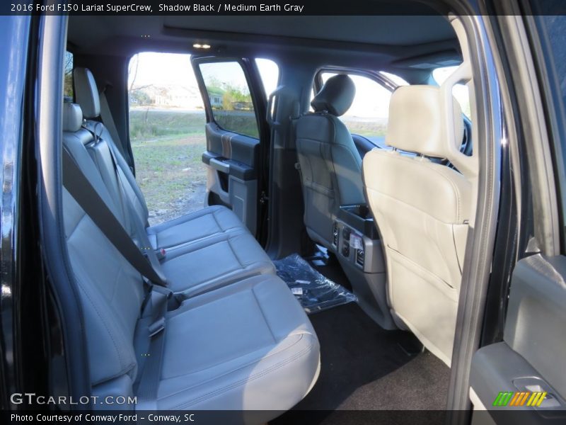 Shadow Black / Medium Earth Gray 2016 Ford F150 Lariat SuperCrew