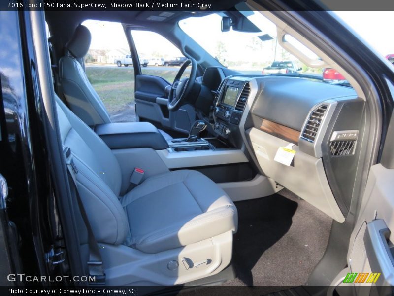 Shadow Black / Medium Earth Gray 2016 Ford F150 Lariat SuperCrew