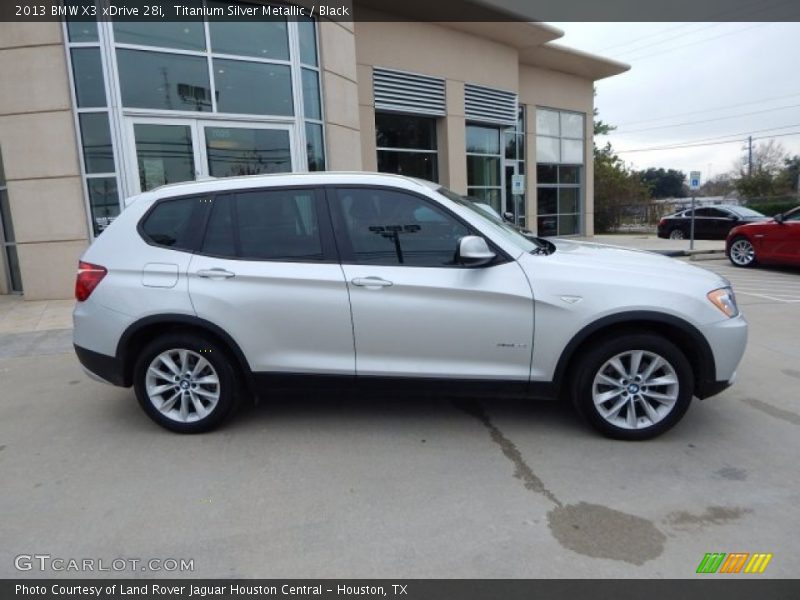 Titanium Silver Metallic / Black 2013 BMW X3 xDrive 28i