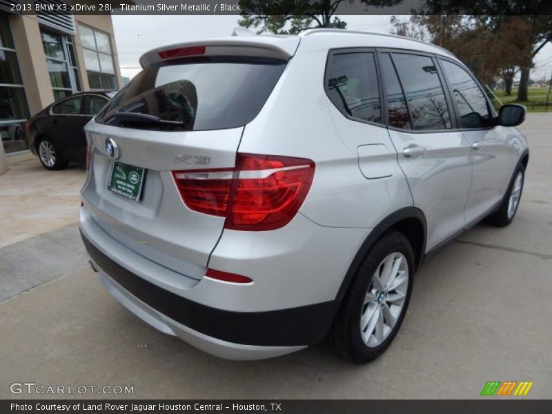 Titanium Silver Metallic / Black 2013 BMW X3 xDrive 28i