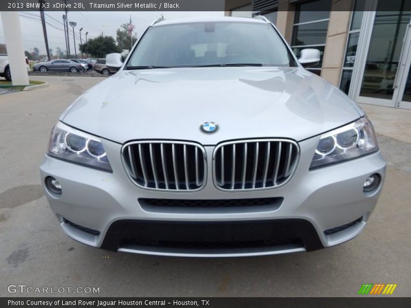 Titanium Silver Metallic / Black 2013 BMW X3 xDrive 28i
