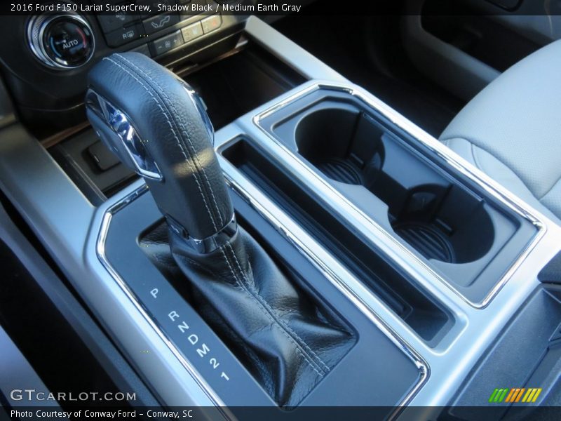 Shadow Black / Medium Earth Gray 2016 Ford F150 Lariat SuperCrew