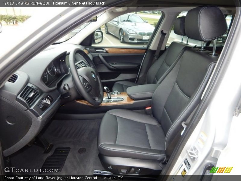 Titanium Silver Metallic / Black 2013 BMW X3 xDrive 28i