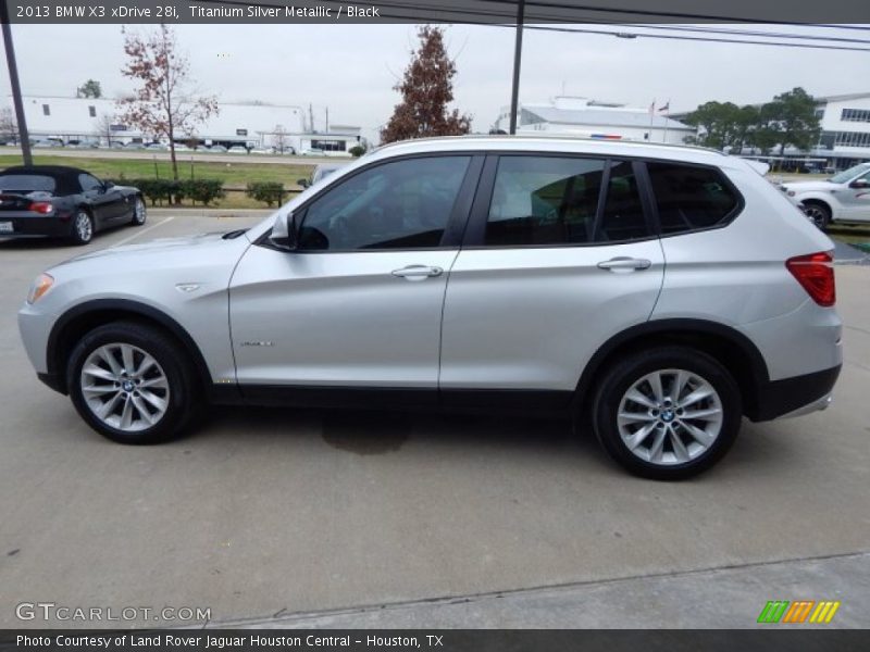 Titanium Silver Metallic / Black 2013 BMW X3 xDrive 28i