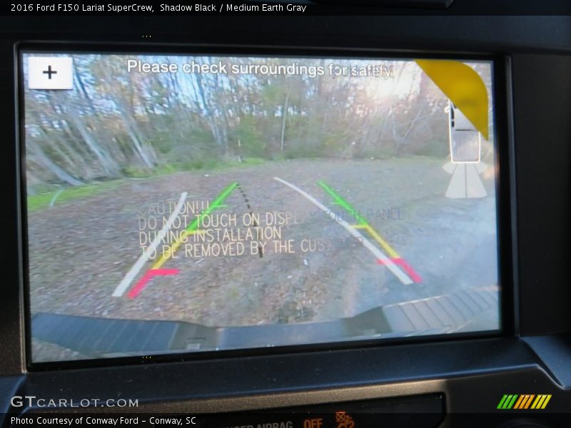 Shadow Black / Medium Earth Gray 2016 Ford F150 Lariat SuperCrew