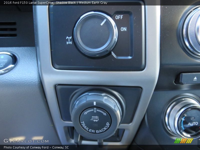 Shadow Black / Medium Earth Gray 2016 Ford F150 Lariat SuperCrew