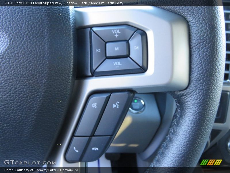 Shadow Black / Medium Earth Gray 2016 Ford F150 Lariat SuperCrew