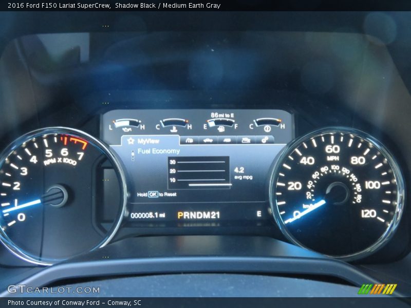 Shadow Black / Medium Earth Gray 2016 Ford F150 Lariat SuperCrew