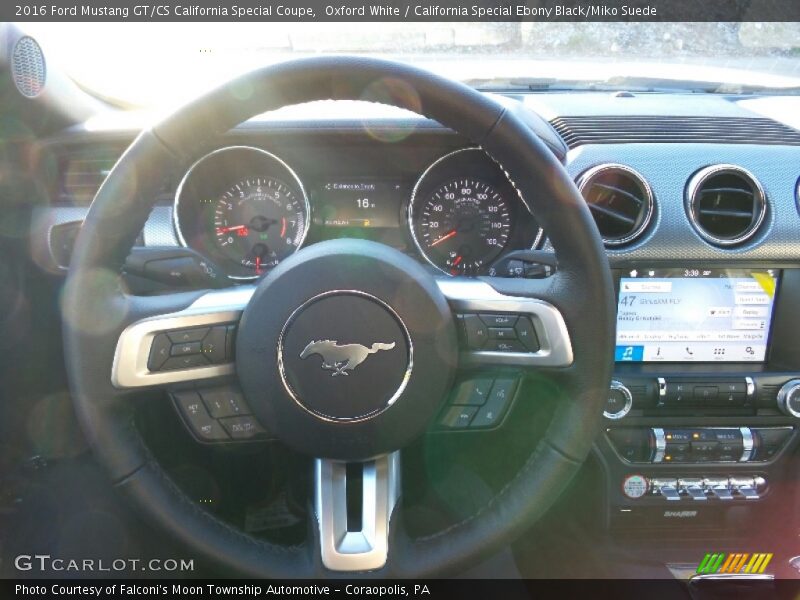 Oxford White / California Special Ebony Black/Miko Suede 2016 Ford Mustang GT/CS California Special Coupe