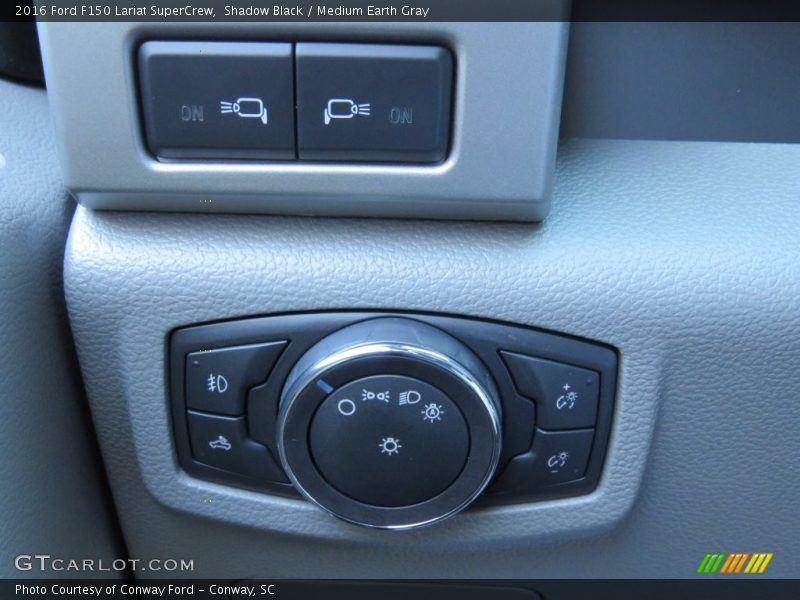 Shadow Black / Medium Earth Gray 2016 Ford F150 Lariat SuperCrew