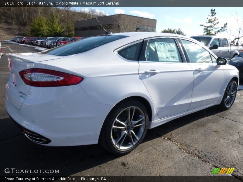 Oxford White / Medium Soft Ceramic 2016 Ford Fusion Titanium