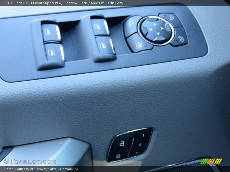 Shadow Black / Medium Earth Gray 2016 Ford F150 Lariat SuperCrew