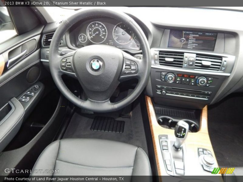Titanium Silver Metallic / Black 2013 BMW X3 xDrive 28i
