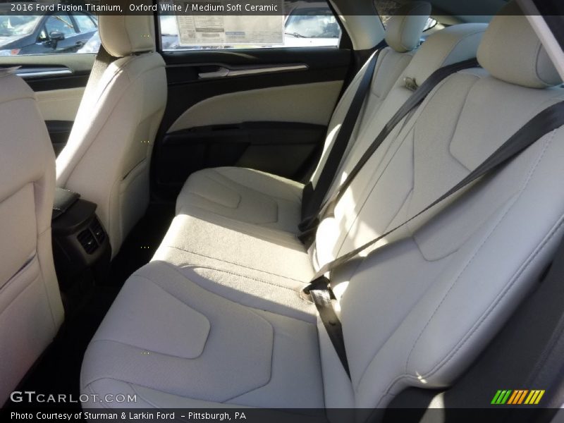 Oxford White / Medium Soft Ceramic 2016 Ford Fusion Titanium