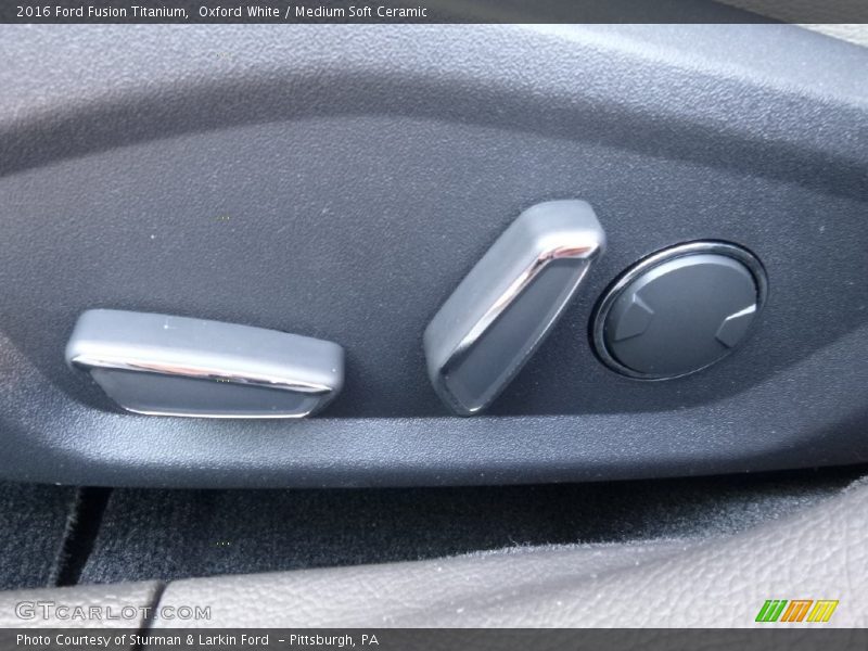 Oxford White / Medium Soft Ceramic 2016 Ford Fusion Titanium