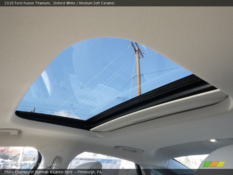 Oxford White / Medium Soft Ceramic 2016 Ford Fusion Titanium