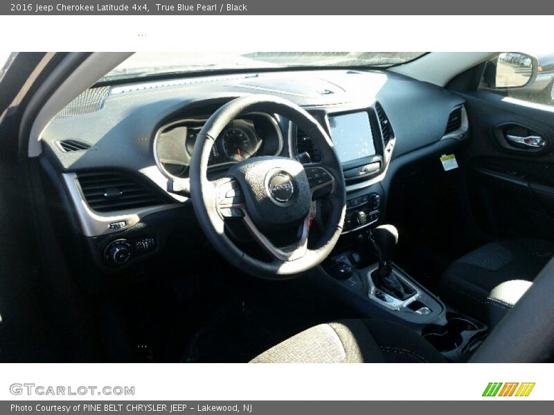 True Blue Pearl / Black 2016 Jeep Cherokee Latitude 4x4
