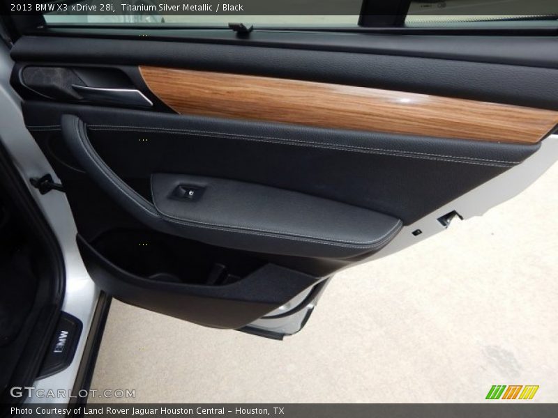 Titanium Silver Metallic / Black 2013 BMW X3 xDrive 28i