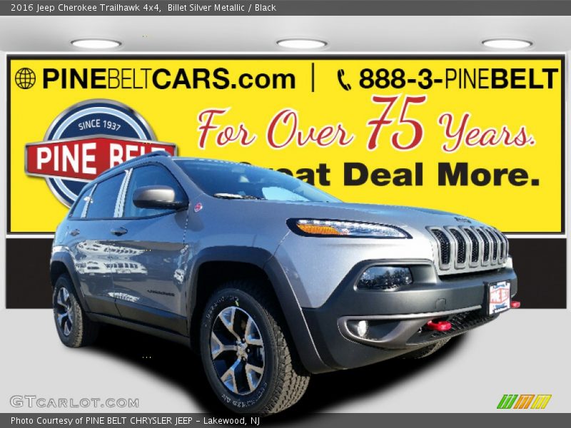 Billet Silver Metallic / Black 2016 Jeep Cherokee Trailhawk 4x4