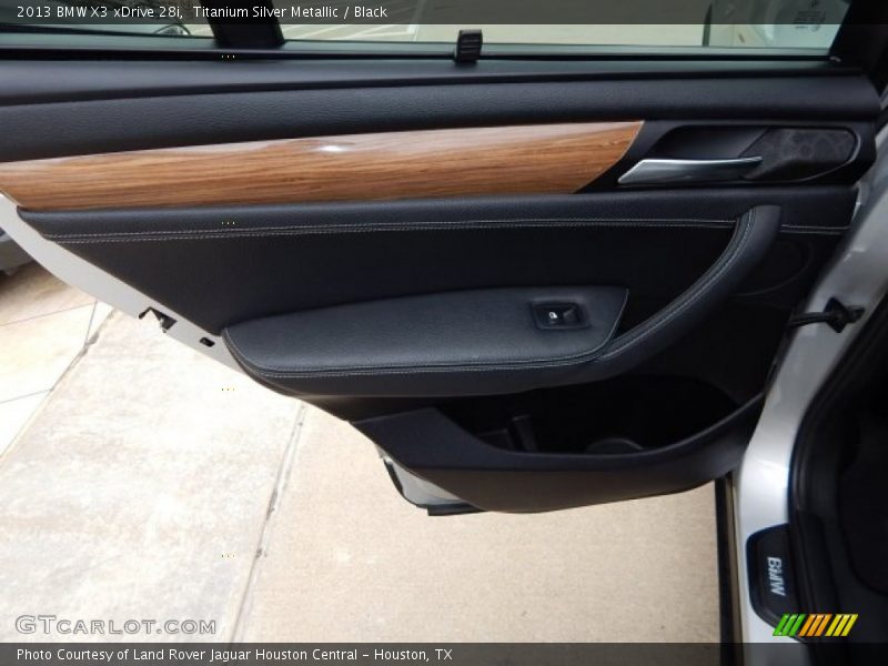 Titanium Silver Metallic / Black 2013 BMW X3 xDrive 28i