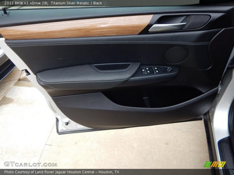 Titanium Silver Metallic / Black 2013 BMW X3 xDrive 28i