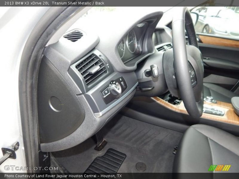 Titanium Silver Metallic / Black 2013 BMW X3 xDrive 28i