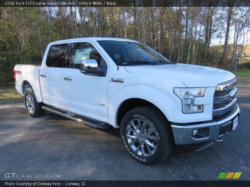 Oxford White / Black 2016 Ford F150 Lariat SuperCrew 4x4