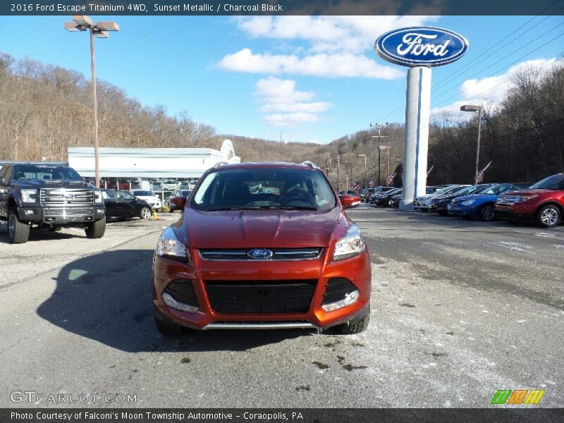 Sunset Metallic / Charcoal Black 2016 Ford Escape Titanium 4WD