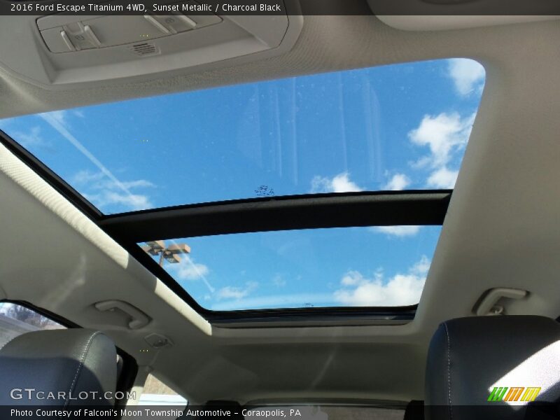 Sunset Metallic / Charcoal Black 2016 Ford Escape Titanium 4WD