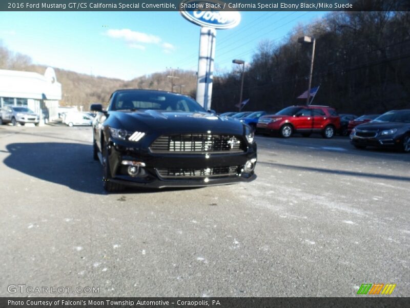 Shadow Black / California Special Ebony Black/Miko Suede 2016 Ford Mustang GT/CS California Special Convertible