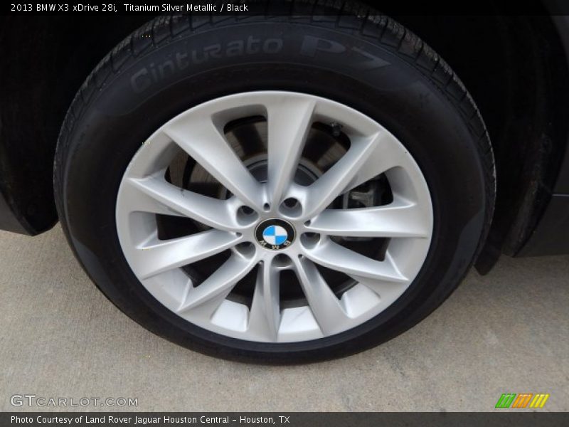 Titanium Silver Metallic / Black 2013 BMW X3 xDrive 28i