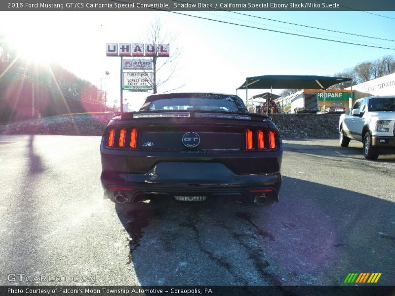Shadow Black / California Special Ebony Black/Miko Suede 2016 Ford Mustang GT/CS California Special Convertible