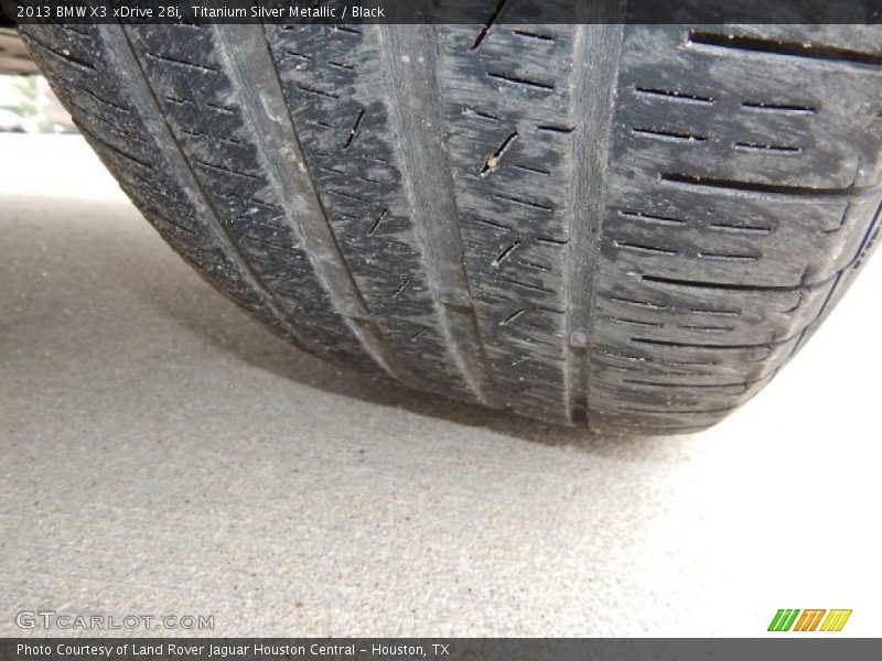 Titanium Silver Metallic / Black 2013 BMW X3 xDrive 28i