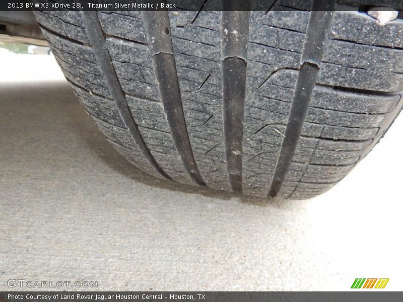 Titanium Silver Metallic / Black 2013 BMW X3 xDrive 28i
