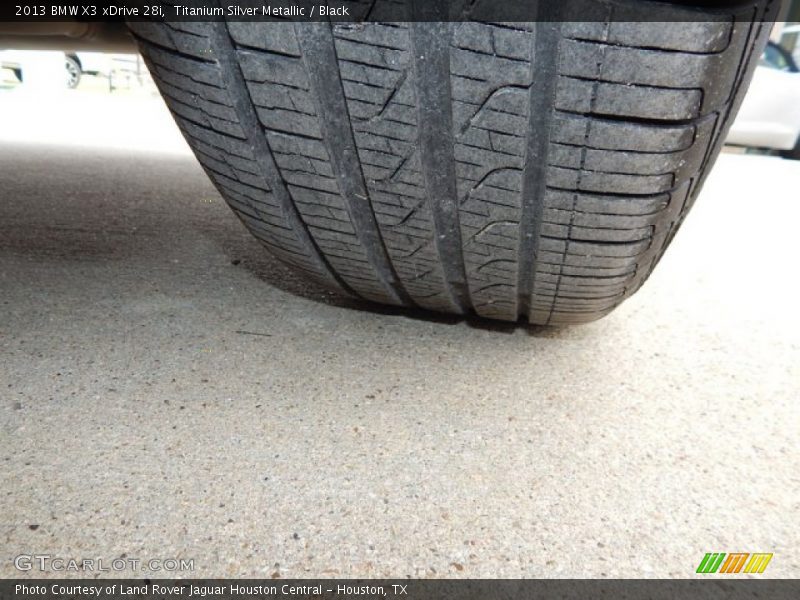 Titanium Silver Metallic / Black 2013 BMW X3 xDrive 28i