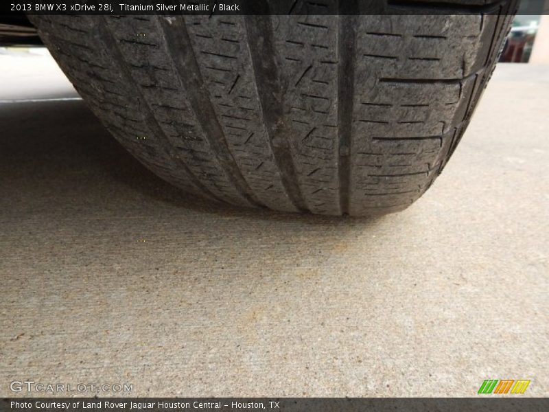 Titanium Silver Metallic / Black 2013 BMW X3 xDrive 28i