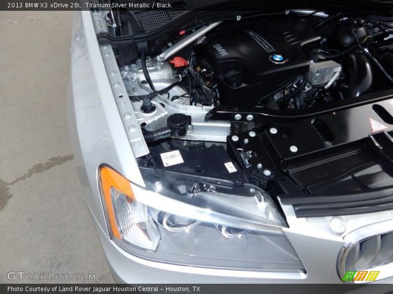 Titanium Silver Metallic / Black 2013 BMW X3 xDrive 28i