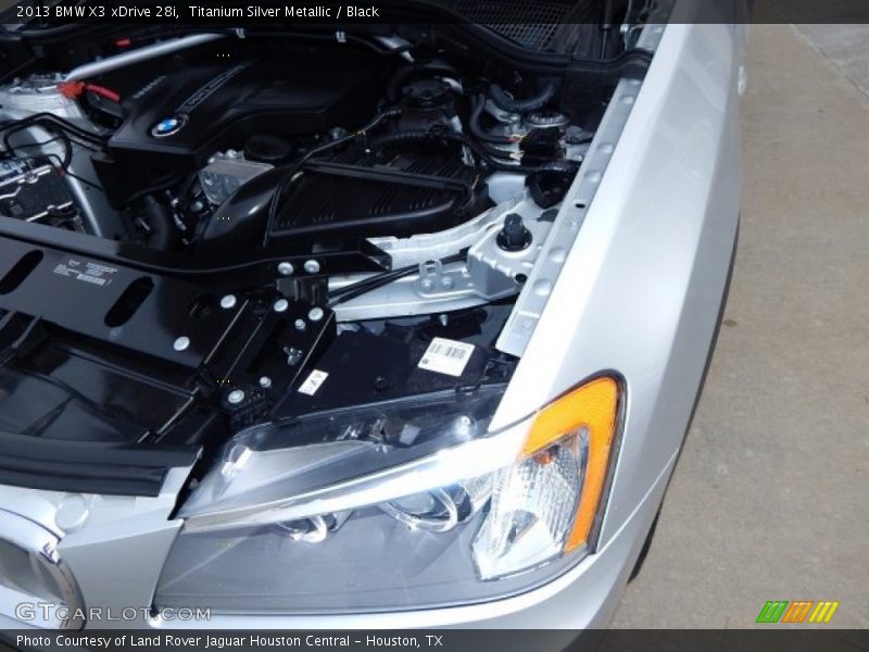 Titanium Silver Metallic / Black 2013 BMW X3 xDrive 28i