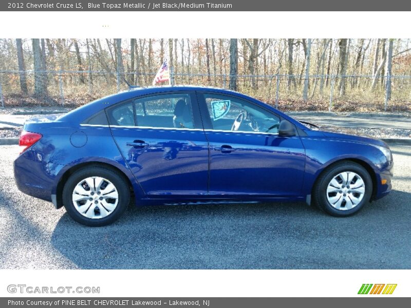 Blue Topaz Metallic / Jet Black/Medium Titanium 2012 Chevrolet Cruze LS