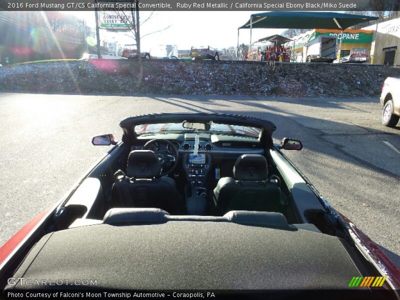 Ruby Red Metallic / California Special Ebony Black/Miko Suede 2016 Ford Mustang GT/CS California Special Convertible