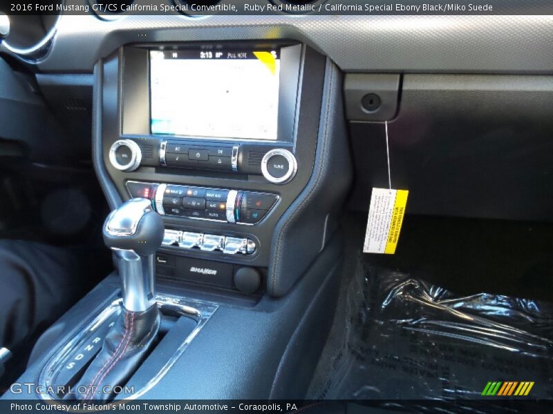 Ruby Red Metallic / California Special Ebony Black/Miko Suede 2016 Ford Mustang GT/CS California Special Convertible