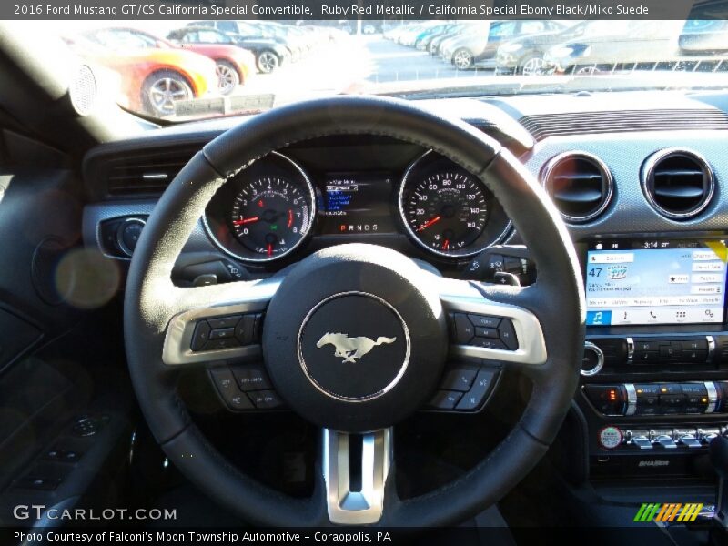 Ruby Red Metallic / California Special Ebony Black/Miko Suede 2016 Ford Mustang GT/CS California Special Convertible