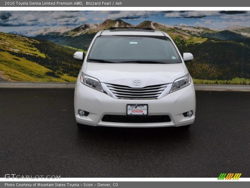 Blizzard Pearl / Ash 2016 Toyota Sienna Limited Premium AWD