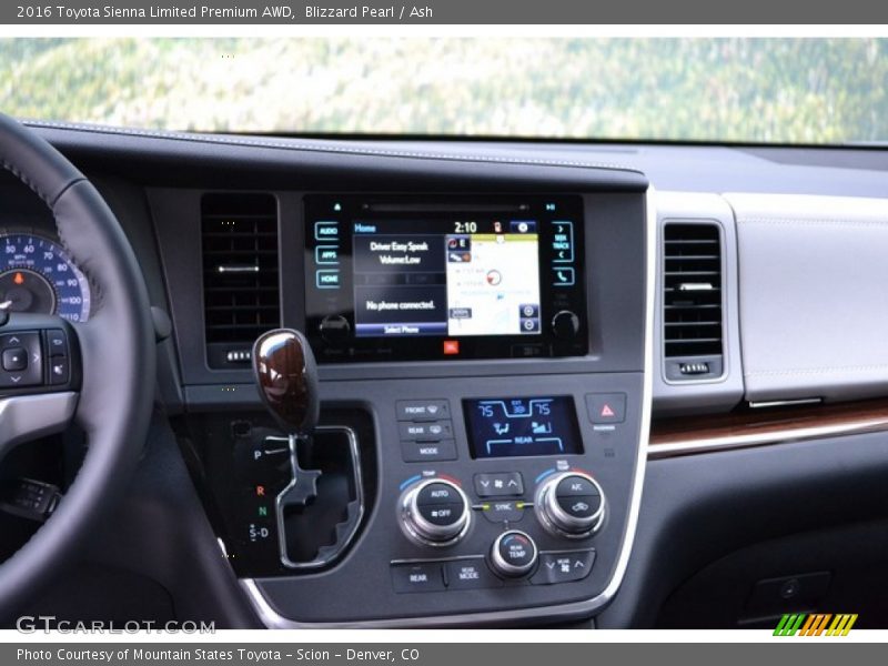 Controls of 2016 Sienna Limited Premium AWD