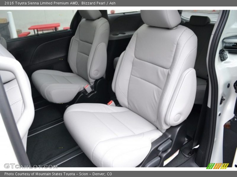 Rear Seat of 2016 Sienna Limited Premium AWD