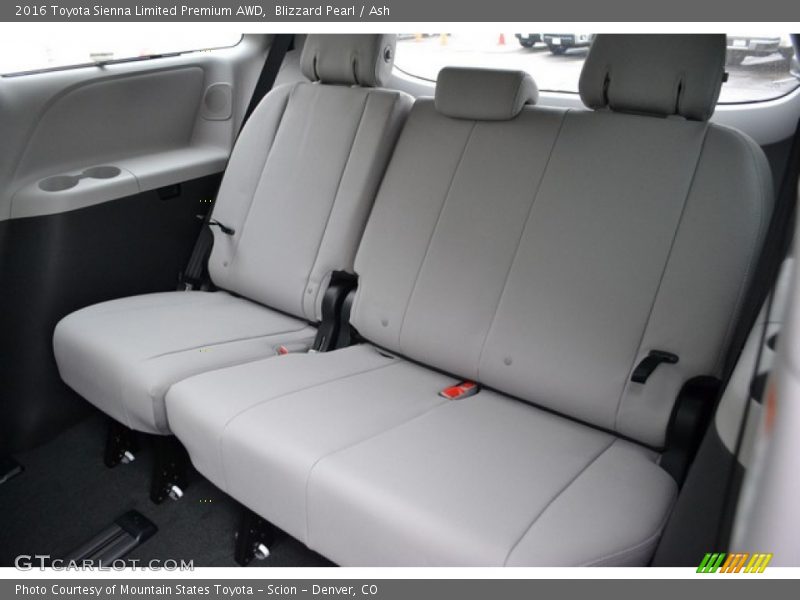 Rear Seat of 2016 Sienna Limited Premium AWD